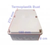 IŞILDAR 180x270x100 Termoplastik 12 Çıkışlı Buat Beyaz IP65 (ABS Vidalı Contalı Kapak)