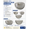 IŞILDAR Riva Yarım Ay Plastik Aplik E-27 IP00