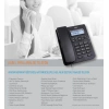 KAREL Masa Üstü Kablolu Ahizeli Hafızalı Ekranlı Telefon SİYAH (Arayan Numarayı Gösterme Özelliği)
