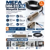 MEFA Manyetik Sensör M12 / 20mm 24v..220v Ac/Dc NO 2 Kablolu 500mA (Çap:12mm Uzunluk:50mm Algılama:20mm)
