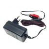 MERVESAN 6v / 12v 1A Akü Şarj Adaptörü 5.5x2.5mm Jaklı + Maşa Kıskaçlı (6 Volt 12 Volt 1 Amper 1000mA)