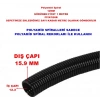 MUTLUSAN 12mm Polyamid Spiral Boru Plastik SİYAH (UV Dayanımlı)