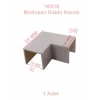 MUTLUSAN 16x16 Kablo Kanalı 90 L Köşe Dönüş Ek Parçası Plastik Beyaz