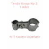 MUTLUSAN Tandır Kroşe No:3 Antigron Çelik Tel Kroşesi (4x10)