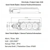 NEAD 1x16A Seyyar Üçlü Kauçuk Grup Priz Kapaklı 220v IP54