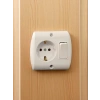 NEAD Anahtarlı Topraklı Priz Beyaz (Mobilya Prizi)