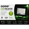 NOAS 30w YEŞİL Led Projektör SMD IP65 2400lm (30 Watt 220 Volt)