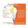 OSRAM 8w Led Ampul Sinek Kovucu Özellikli 6500k BEYAZ Işık ve Sinek Kovucu Sarı Işık Modu (E-27 Anti Mosquito)