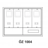 ÖZPA 1004 Sıva Altı 4 Monofaze Sayaçlı Elektrik Panosu S. A.