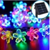 PAPATYA Çiçek Şekilli Solar Güneş Enerjili RGB 5mt Dış Mekan 50li Slikon Süsleme Ledli IP65