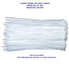 PEMSAN Klips Kablo Bağı 4.8x400 BEYAZ (100lü Paket) Kablo Cırdı