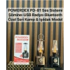 POWERDEX Gaz Lambası Modelli Radyolu Şarjlı Lüküs Dekoratif Lamba 10w Amber Işık
