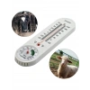 POWERMASTER Duvar Tipi Sıcaklık Ve Nem Ölçer Mekanik Termometre Cıva + İbreli Dikey
