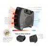 RAKS 2000w Elektrikli Fanlı Isıtıcı 2 Kademe Termostadlı Siyah Rax PF 20