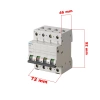 SİEMENS 4x40A C 6kA Trifaze Üç Faz + Nötr Otomat Sanayi Tip Sigorta (4 Kutup Nötür Kesmeli)