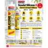 SOUDAL Şeffaf Slikon 280gr Genel Amaçlı Silikon Transparent
