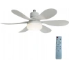 Tavan Vantilatörü 15w Beyaz / Günışığı Ledli E-27 Duy a Takılabilen 5 Kanatlı Kumandalı Vantilatör 80-265v