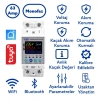 TOMZN 1x63A Monofaze Kaçak Akım Özellikli Voltaj ve Akım Koruma Rolesi Wifi Bağlantılı Şebeke Giriş Voltaj Denetleyici 220 Volt 63 Amper (Elektronik Akım Koruma Rolesi Global Wifi Tuya Kontrollü)