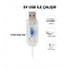 USB Peri Led Perde Süsleme Ledi 3x2 mt 10 Kollu Günışığı 3500k