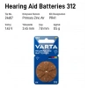 VARTA Kulaklık İşitme Cihazı Pili NO:312 1.45v 6lı Paket