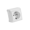 VİKO Vera Beyaz Sıva Üstü Tekli Topraklı Priz 220v IP20