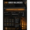 Wallwasher 65cm AMBER 24x1w 24w 1920lm 24 Watt 220 volt IP65