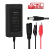 WEKO Dc 12.6v 3A Akü Şarj Adaptörü 5.5x2.5mm Jaklı + Maşa Kıskaçlı Masa Üstü Şarz Aleti 12 Volt 3 Amper