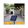YILDIZ Şekilli Solar Güneş Enerjili SARI Işık 3500k 5mt Dış Mekan 30lu Süsleme Ledli IP65 (8 Yanma Modu GünIşığı )