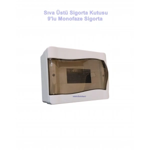 IŞILDAR 9LU SIVA ÜSTÜ SİGORTA  KUTUSU