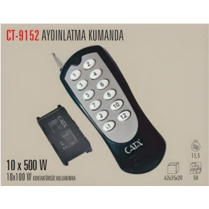 CATA 10 Çıkışlı  Avize Aydınlatma Kumandası 10x1000w 10lu Wireless Kontrol IP20 220 Volt