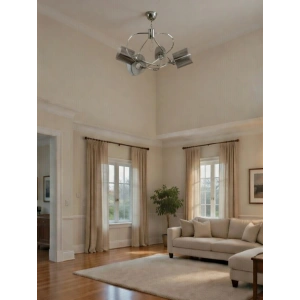 METİN 4lü Venüs KROM Camlı Dörtlü Avize E-27 Duylu