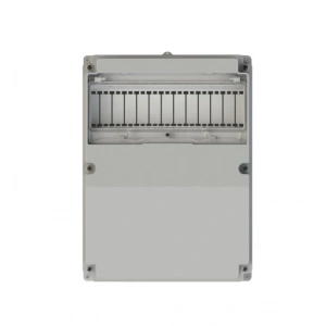 NEAD Boş 242x322x127 Kombinasyon Kutusu Termoplastik Gri IP65 (2 Trifaze 2 Monofaze Priz Takılabilir)