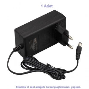 Dc 9v 2A 2000mA Adaptör 5.5x2.5mm Siyah Plastik Kasa Doğru Akım 9 Volt 2 Amper