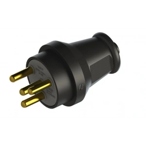 NEAD 4x16A Kauçuk Trifaze Fiş Siyah Sanayi Fiş IP44