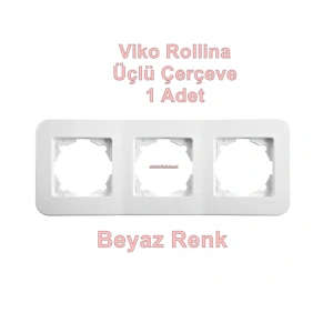 VİKO ROLLİNA BEYAZ ÜÇLÜ ÇERÇEVE