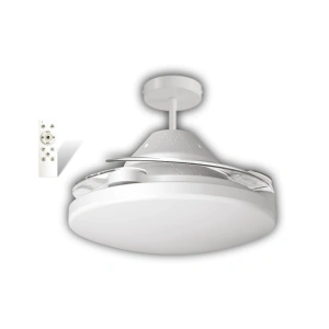 CATA Dolunay Fan Gizli Açılır Hayalet Pervaneli 72w Ledli Sıva Üstü Takılabilen 3 Kanatlı Kumandalı Tavan Vantilatörü