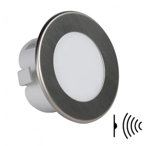 YCL YUVARLAK KROM LED SPOT 1,5W GÜN IŞIĞI RADAR SENSÖRLÜ