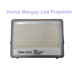 HOROZ Margay-300 300w BEYAZ Led Projektör SMD 6400k IP65 30.000lm (300 Watt 220 Volt)