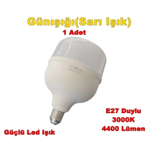 ACK 50w E-27 Torch Led Ampul Bulb GÜNIŞIĞI 3000k (Sarı Işık) 220v 4400lm IP20