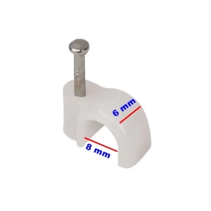 Beton Çivili Kablo Tutturma Kroşe NO:3 (10 Lu Paket)