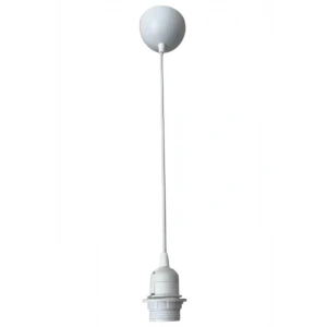 BEYAZ Plastik Hazır Takım Tekli Tesisat E-27 Duylu Kablo