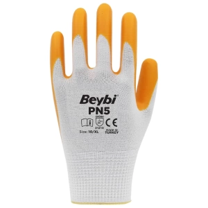 BEYBİ POLYESTER YARI KAPLI İŞ ELDİVENİ SARI NO:9 L