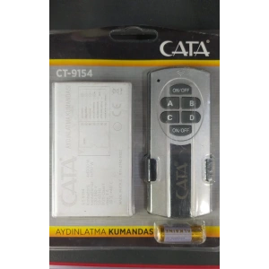 CATA 220v Avize Aydınlatma Kumandası 4 Çıkışlı 4x1000w 4lü Wireless Kontrol IP20
