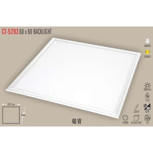 CATA 60X60 40W LED PANEL ARMATÜR GÜNIŞIĞI 3500K