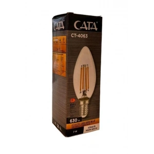 CATA 7w E-14 Rustik GÜNIŞIĞI Led Buji Ampul 3000k 220 Volt 7 Watt