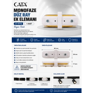 CATA MONOFAZE RAY EK ELEMANI BEYAZ