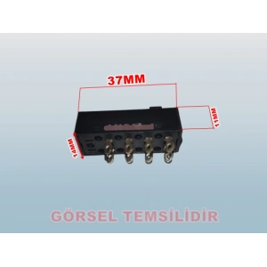 ÇETİNLER Sürgülü Anahtar 8 Kontak 0-1-2 220v 8A (Saç Kurutma Fön Makinesi Anahtarı)