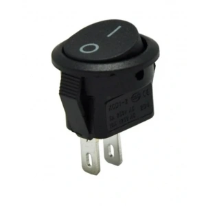 ENDER 0-1 Yuvarlak Işıksız Anahtar 21mm SİYAH