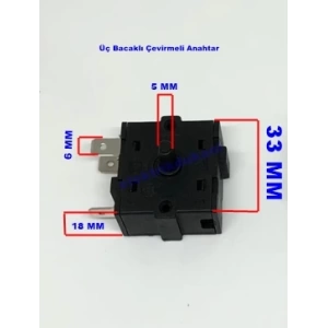 ENDER 3 Bacaklı Çevirmeli Fırın ve Soba Anahtarı