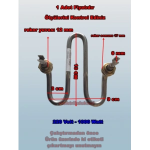ENDER M Model 1000w Semaver Çaymatik Çay Kazanı Rezistansı 220V 8.5 ? Cr-Ni